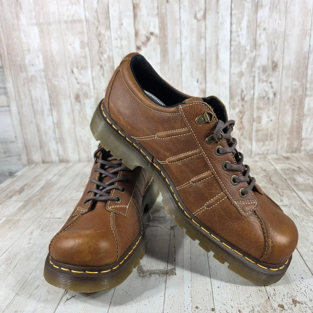 Dr. Martens 11306 y2k Brown Leather Chunky Lug Oxford‎ Shoes Mens 14 US 13 UK